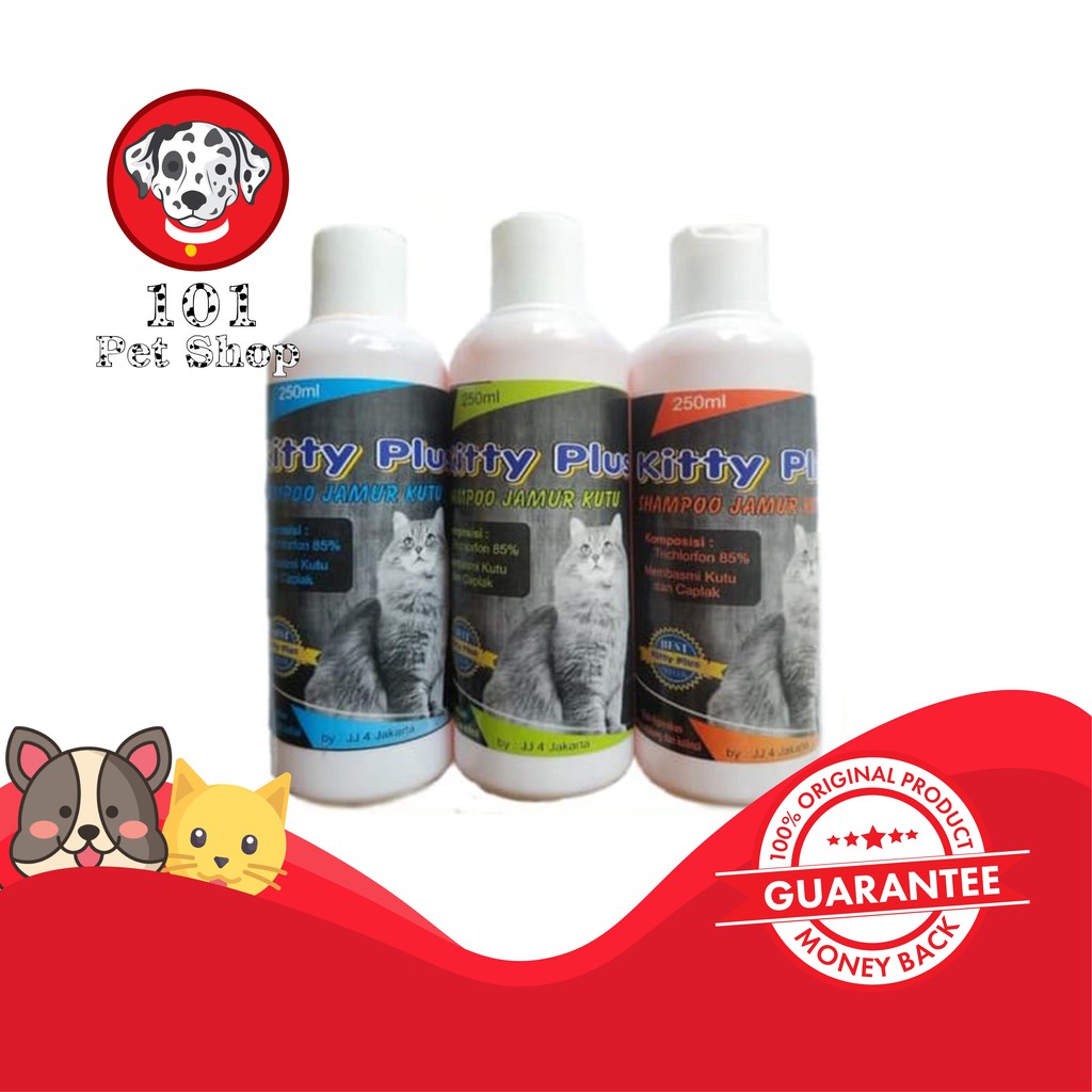 KITTY PLUS SHAMPOO JAMUR KUTU UNTUK KUCING &amp; ANJING