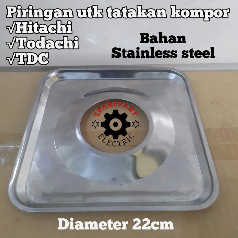 TATAKAN KOMPOR GAS HITACHI TODACHI TDC DUDUKAN STAINLESS