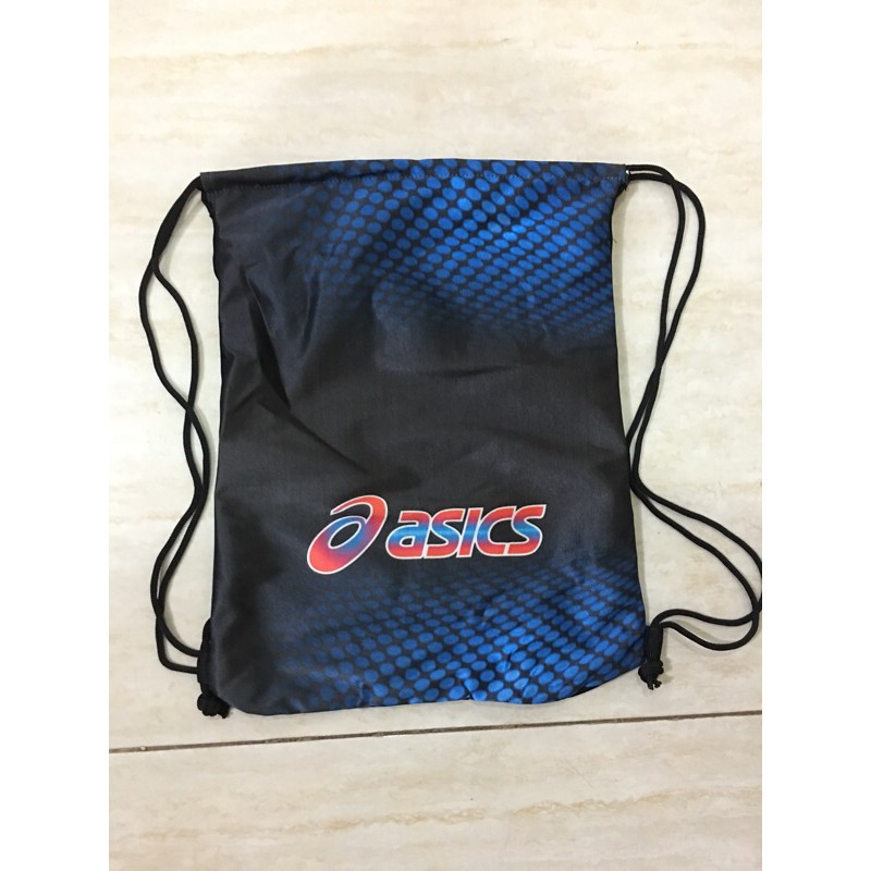 tas serut gym sack asics futsal/bola/volly string bag tas olahraga multi fungsi
