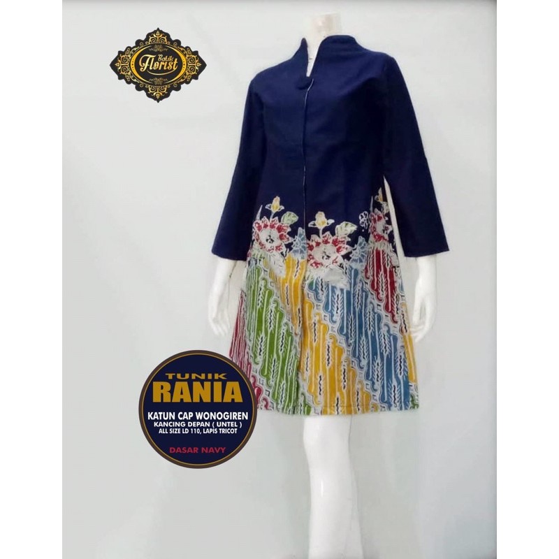 TUNIK BATIK RANIA LAPIS TRICOT KATUN CAP WONOGIREN ALSIZE