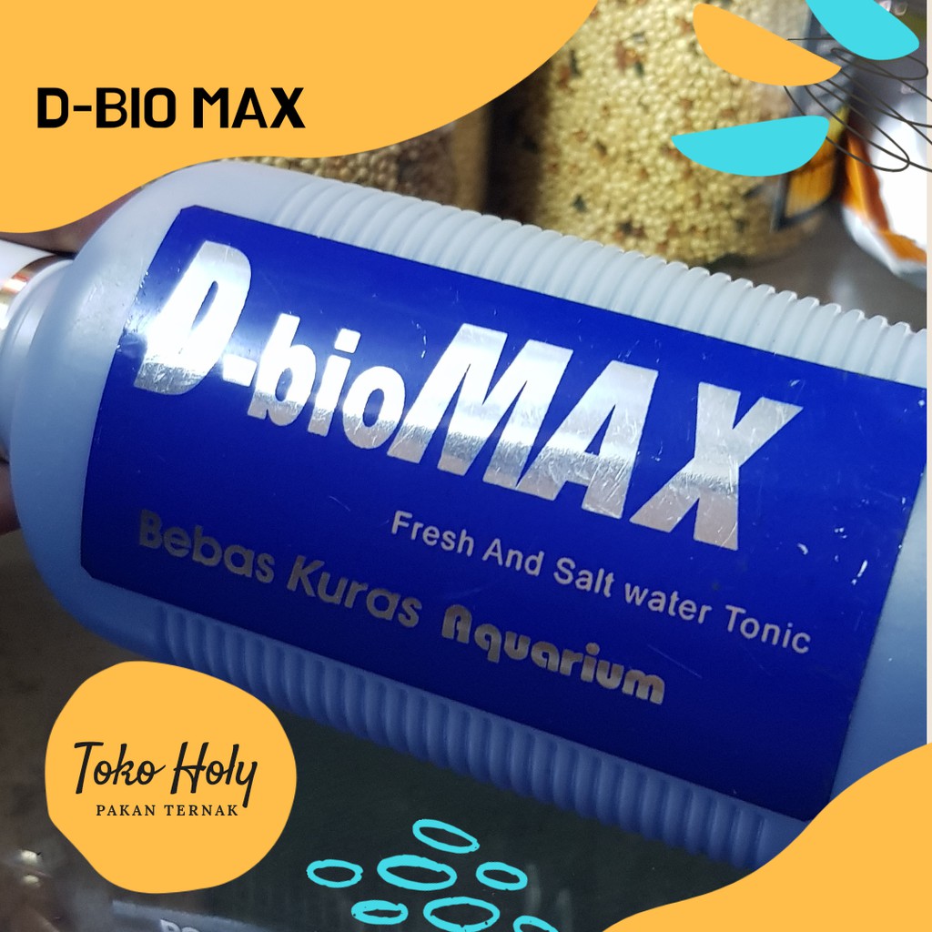 PENJERNIH BEBAS KURAS AQUARIUM D-BIO MAX FRESH AND SALT WATER TONIC