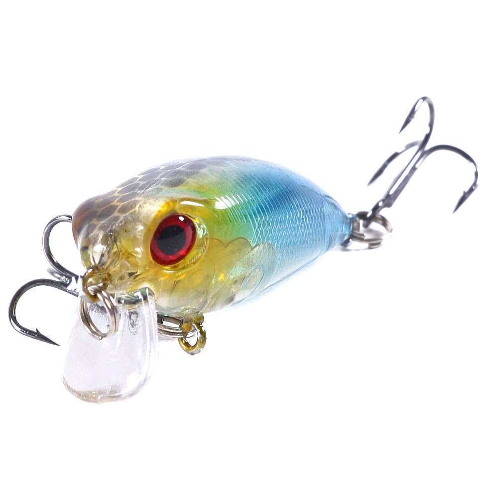 HENGJIA 6Pcs Mini Crankbait Umpan Pancing 4cm/3.5g Swimbait Fishing Lure Minnow Ikan Bass Bait Kail