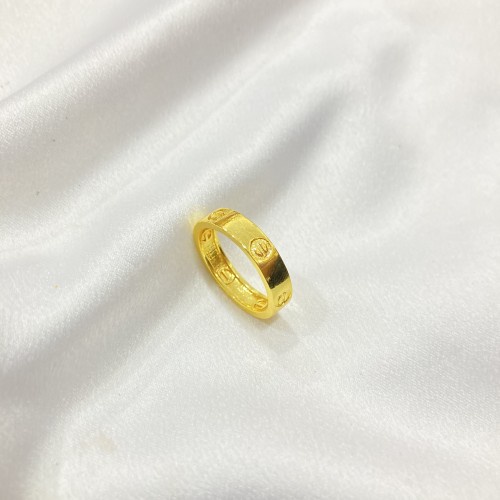 Cincin Warna 24 Karat Aksesoris Fashion Wanita Lapis Emas C27 Cincin Xuping Cincin Couple