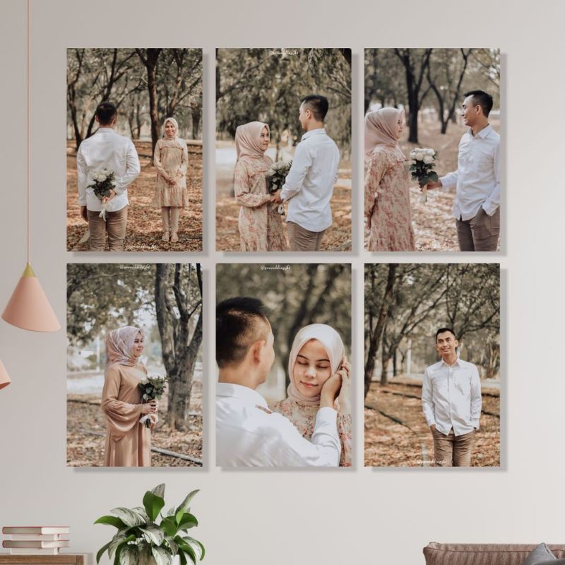 Paket Hemat 6pcs, Cetak Foto Custom + Frame Kualitas Premium Harga Minimum