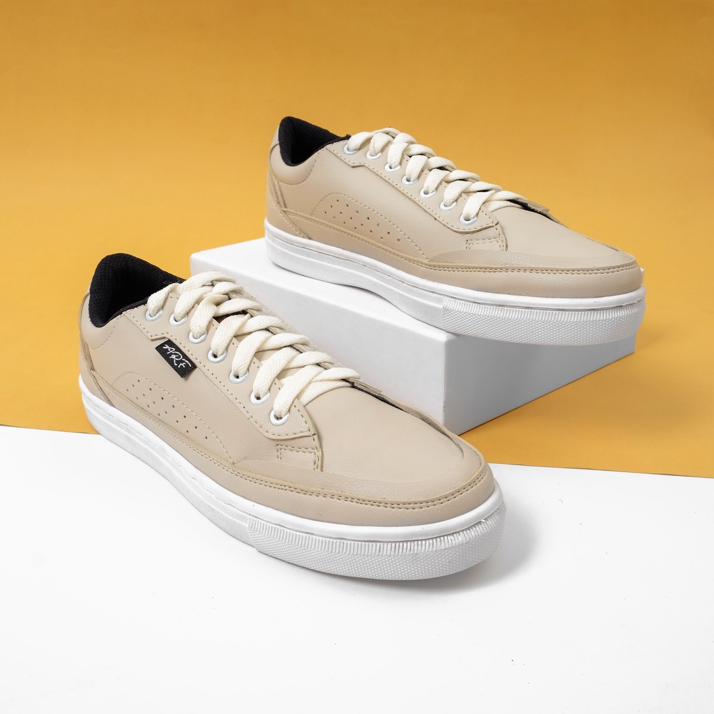 JOSE CREAM |ManNeedMe x ARF| Sepatu Sneakers Pria Casual Shoes ORIGINAL