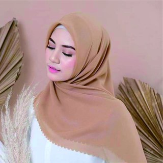 SEGI EMPAT BELLA LASER CUT / SEGI EMPAT LASER CUT POLYCOTTON HIJAB LASERCUT BELLA SQUARE SEGIEMPAT BISA COD