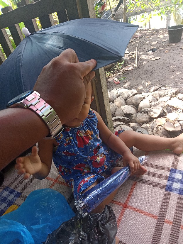 Payung Topi Untuk Anak Anak Atau Dewasa / Payung Kepala Hujan Melindungi Simp