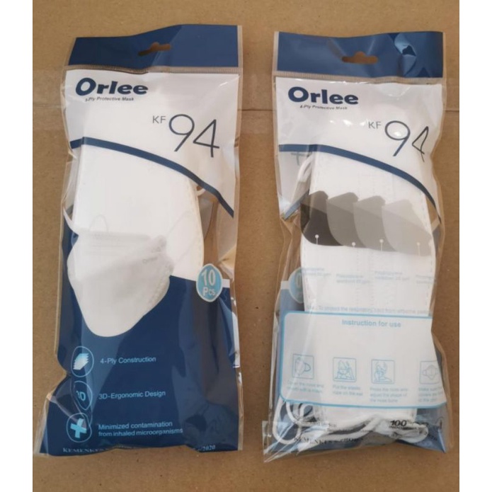 Orlee KF94 Masker Medis 4 ply Sachet 10pcs