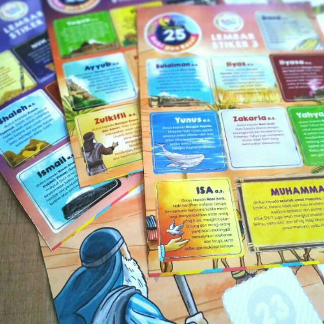 POSTER STIKER 25 NABI & RASUL