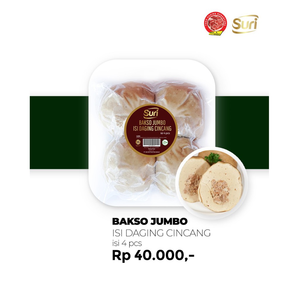 

Bakso Jumbo Daging Cincang isi 4