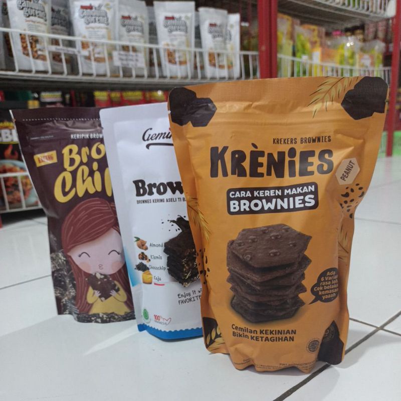 Bundling 3 - Krenies - Browker - Bron Chips Brownies Kering Random Rasa
