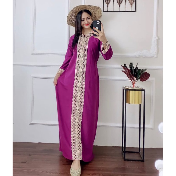 Daster Arab Polos Lengan Panjang