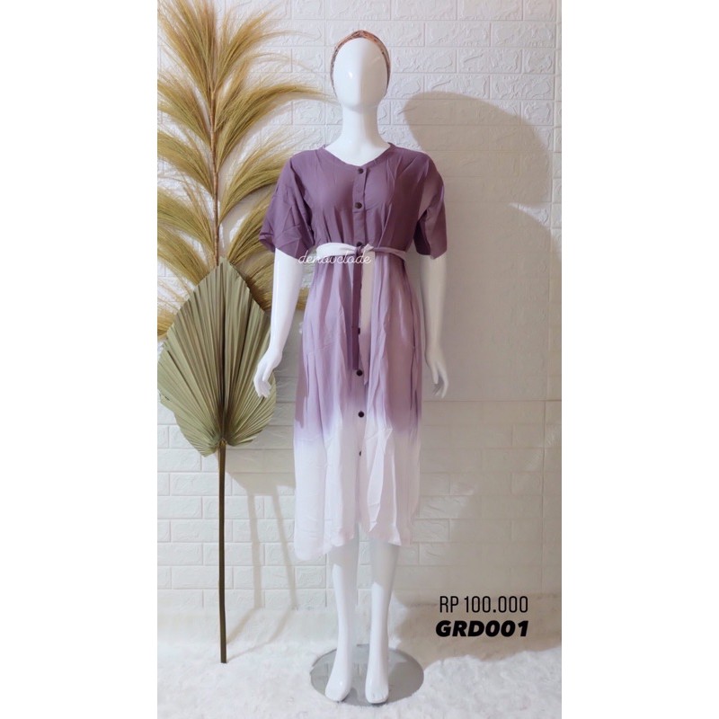 Dress Gradasi Wanita Daster Busui