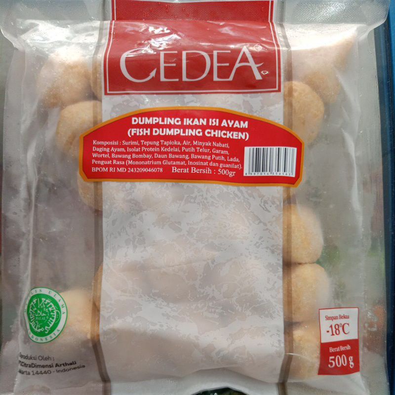 

CEDEA DUMPLING AYAM 500GRM