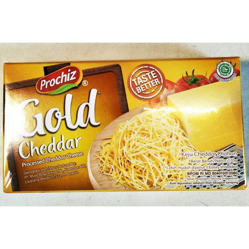 

Prochiz Gold Cheddar 170Gr / Keju Batang