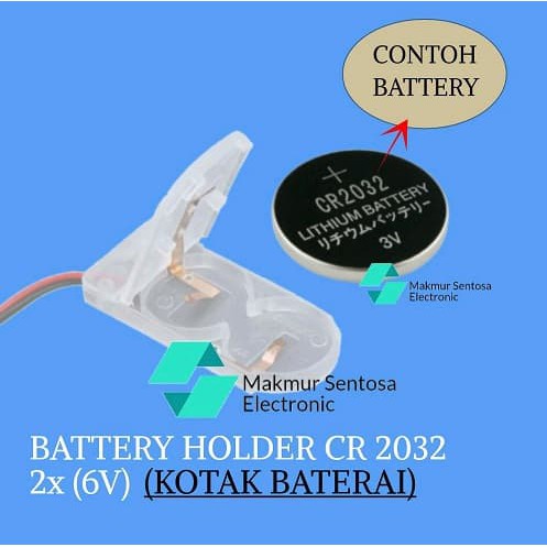 2X CR2032 Battery Holder Coin Cell Battery Holder Case Switch ON OF