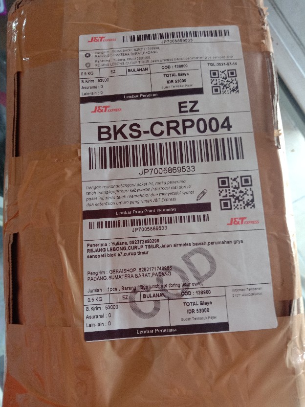 Byo Lunch Set (bring Your Own)