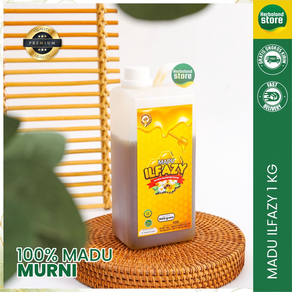 Madu ILFAZY Murni RAW HONEY Sumber NUTRISI dan ENERGY 1 kg