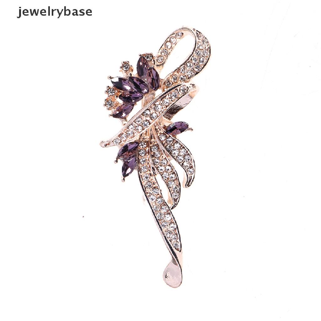 1pc Bros Pin Kristal Elegan Untuk Aksesoris Pakaian Wanita