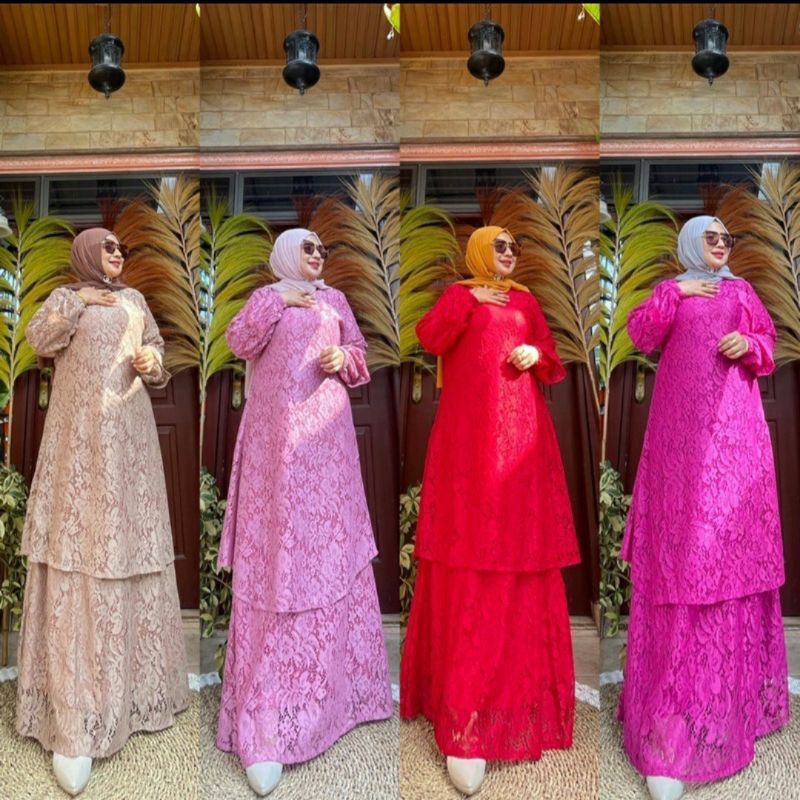 gamis Malaysia brokat