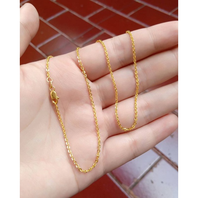 kalung perak asli lapis emas/kalung nori ukir/kalung asli silver 925