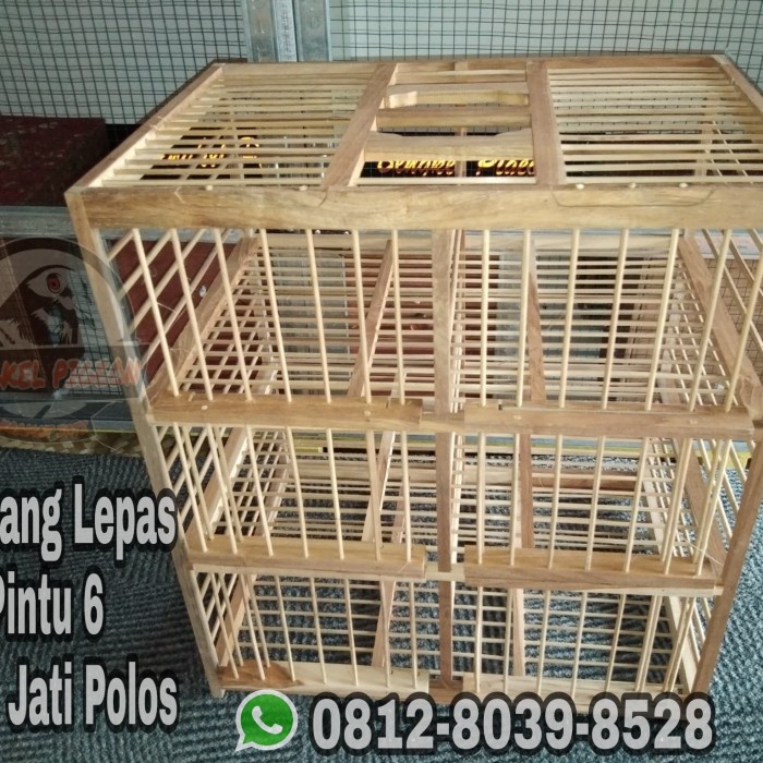 TERLARIS dondang dongdang k kandang kurungan kayu merpati dara lepas 6 pintu HGS0X-56