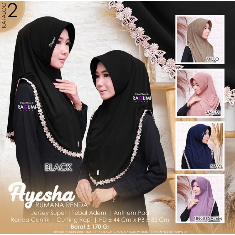 HIJAB INSTANT AYESHA ORI AHFILL / FARRAH ARJUNA HIJAB