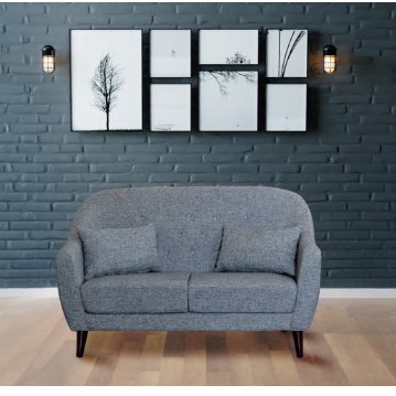 Sofa 2 Dudukan Minimalis Grey|Medan