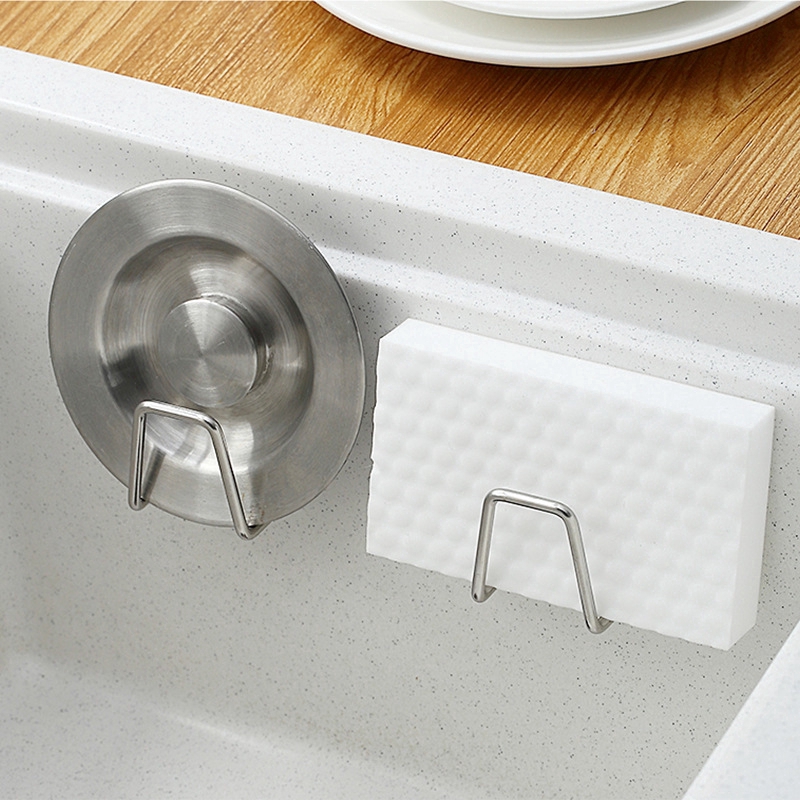 [ Kitchen Sink Soap,Rag,Sponge Storage Shelf ] [Stainless Steel Multifunctional Bathroom Self-adhesive Storage Racks]
