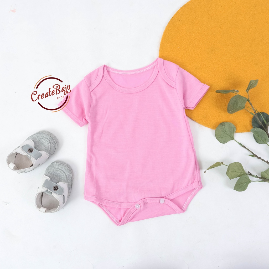 BAJU BAYI JUMPER BAYI 3-12 BULAN JUMPSUIT BAYI WARNA POLOS FASHION TERMURAH