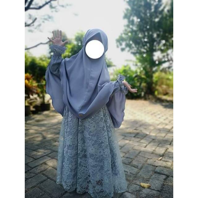 gamis princess by Khairana/gamis anak set khimar