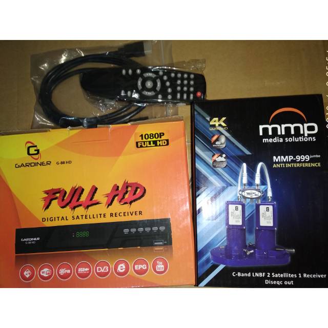 Paket receiver gardiner + lnb c band