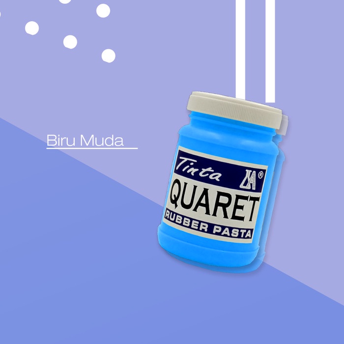 

air-cat- cat sablon quaret warna biru muda - 1/4 kg -cat-air.