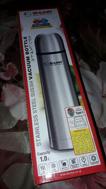 Shuma Thermos Bottle 1000ml Vacuum Flask Termos Air Panas 1 Liter