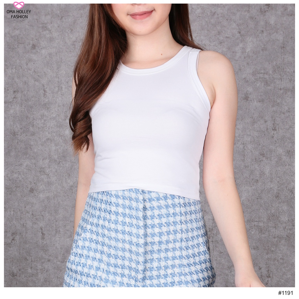 (COD) OH Fashion Ashley Tanktop Crop Satu #1191/#1227