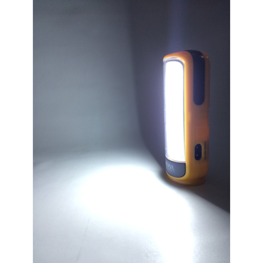 MEVAL 12 BRIGHT LED EMERGENCY LAMP + SENTER Cas Charge Baterai Isi Ulang - PUTIH