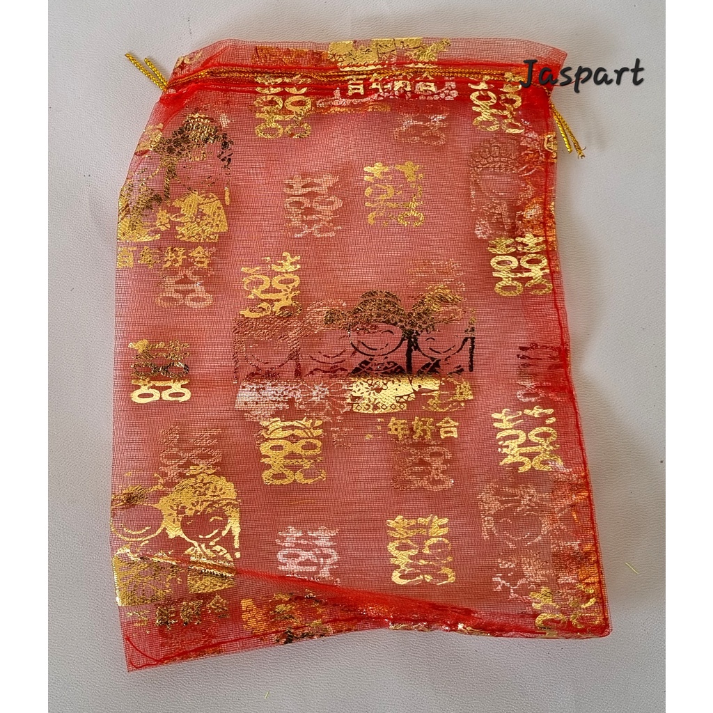 

Sarung Permen Tille shuang xi wedding / Sarung permen Hiasan Sangjit KANTONG PERMEN SANGJIT SHUANG XI TILE PERMEN WEDDING
