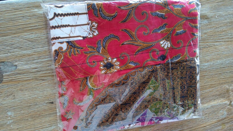 Batik Couple Keluarga Sania Ruffle Ori Ndoro Jowi Dnt Seno Merah Putih