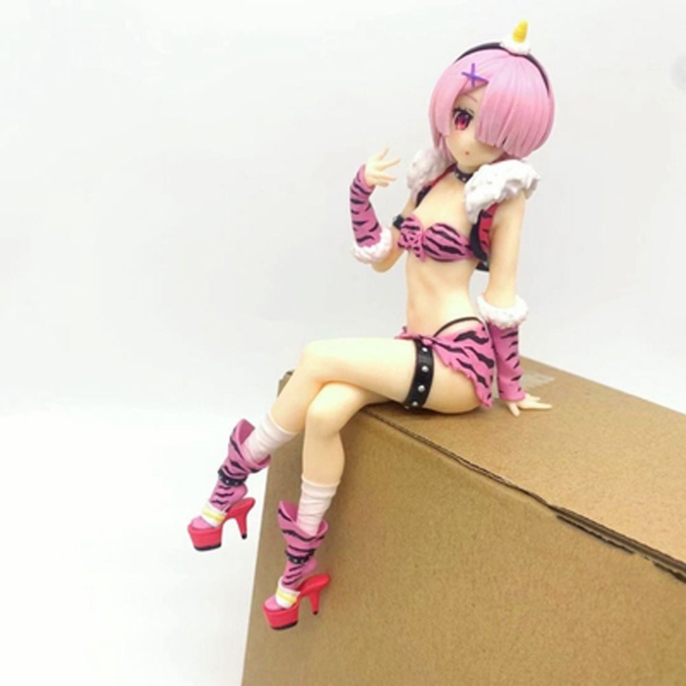 MXBEAUTY Japanese Anime Re Life In A Different World From Zero Girl Action Figure Ram Anime Figure Rem Action Figure Collection Model Rem Toys Gifts 16cm Model Toys Gift Doll Anime Figure Noodle Stopper Figure/Multicolor