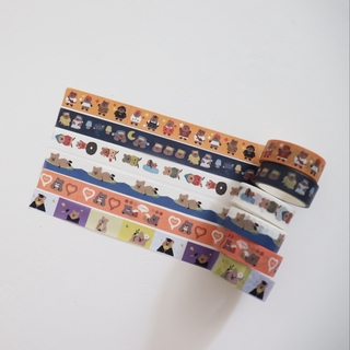 Korea ins beruang stiker dan pita kertas tangan akun Korea ins beruang stiker dan pita kertas tangan akun