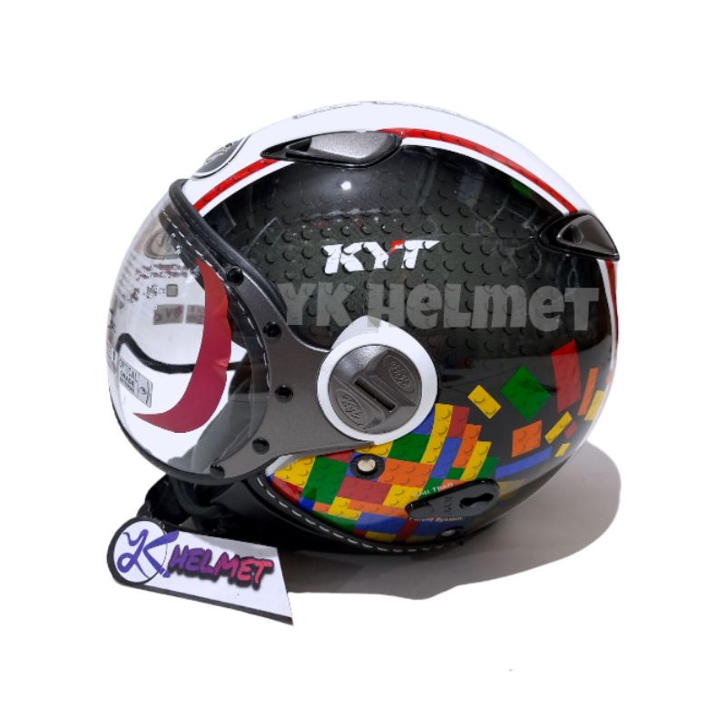 HELM KYT ELSICO MOTIF # 5 white/black/red
