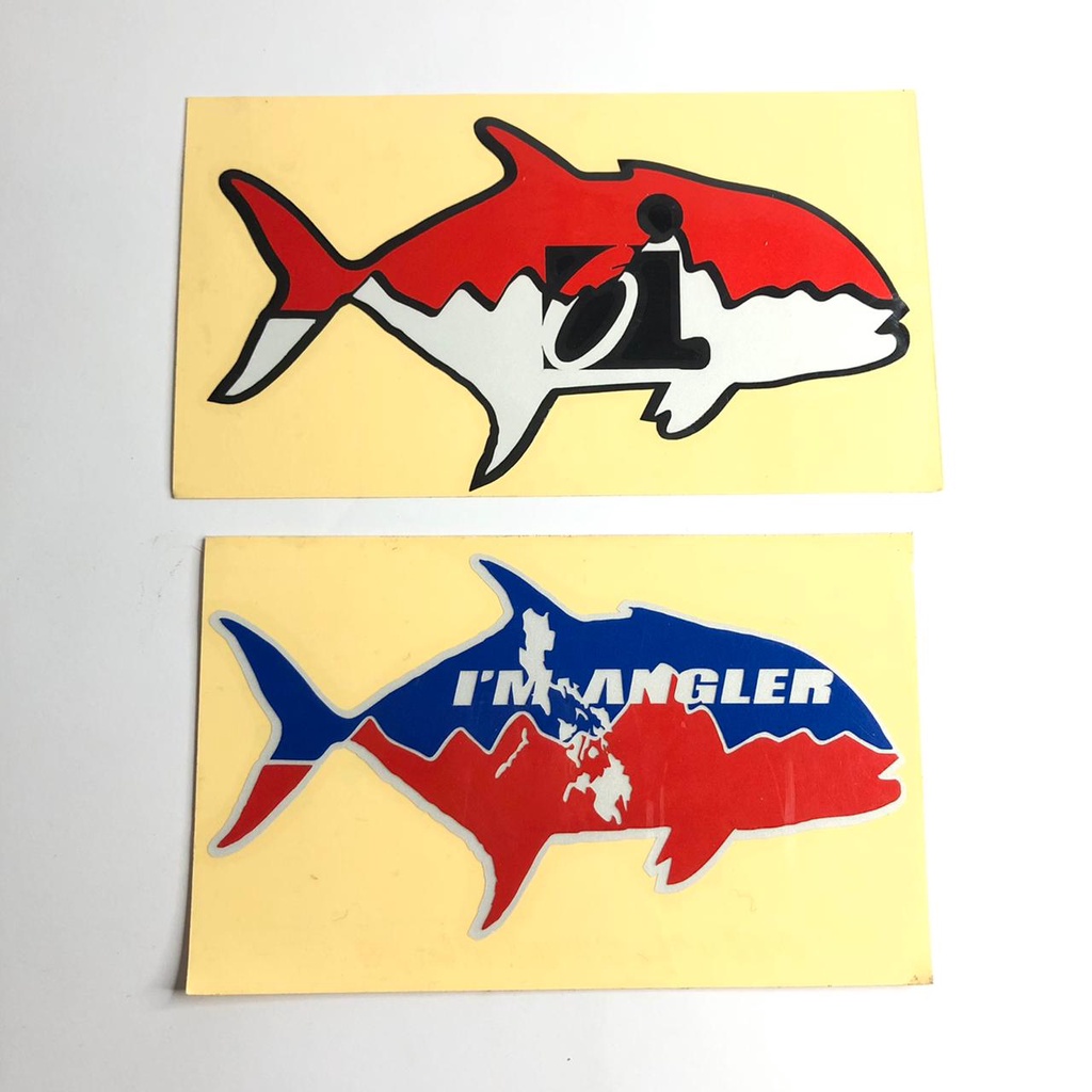 Cutting Sticker Angler Fishing