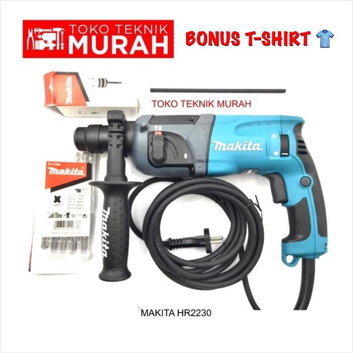 Makita HR2230 / HR 2230 X5 - Mesin Bor Dinding Beton Rotary Hammer Drill HR2230X5