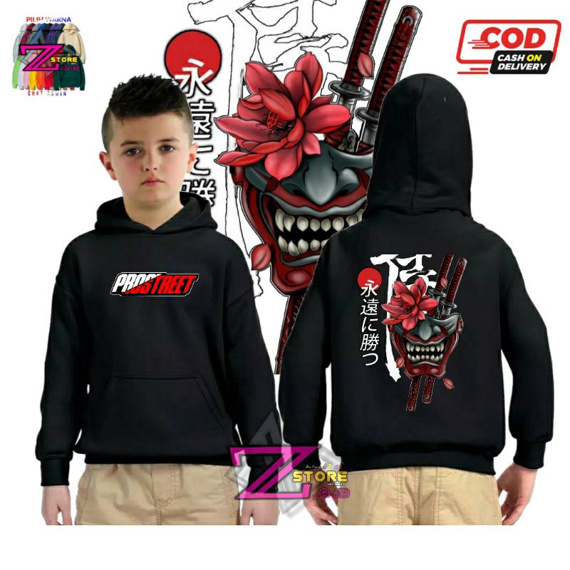 JAKET SWEATER HOODIE ANAK | PROSTREET | SUNMORI | MOTIF JEPANG | COTTON FLEECE | HOODIE BEST SELLER 
