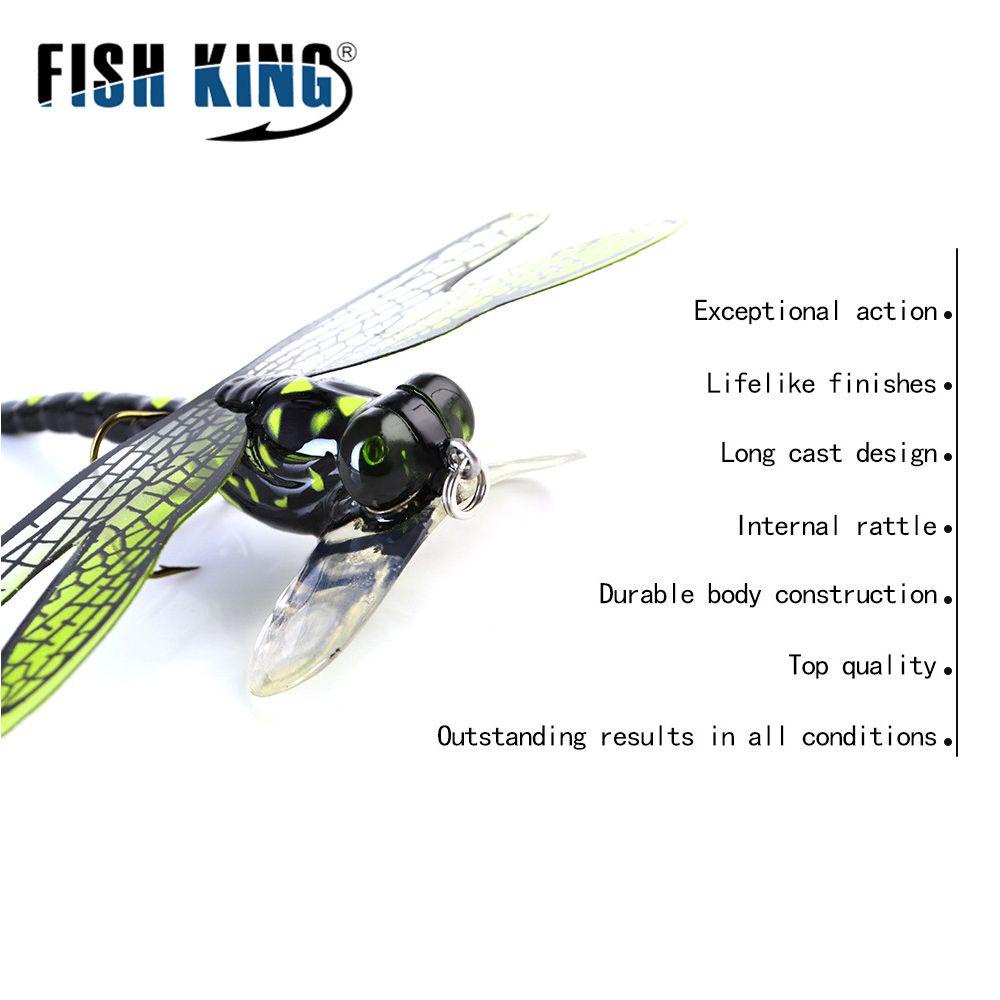 Preva Dragonfly Fly Fishing Lure Topwater Umpan Bionik Mata Manusia Hidup Buatan