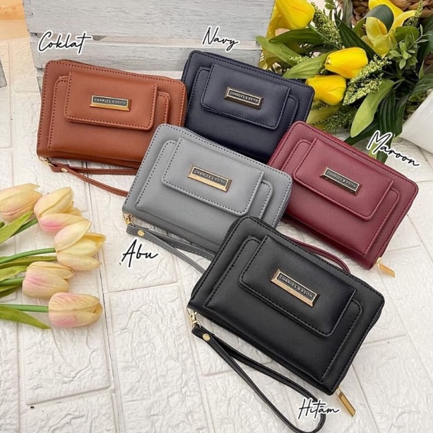 Dompet cewek terbaru import korea / dompet wanita elegan import ori 2022 / dompet pouch hp dan uang 