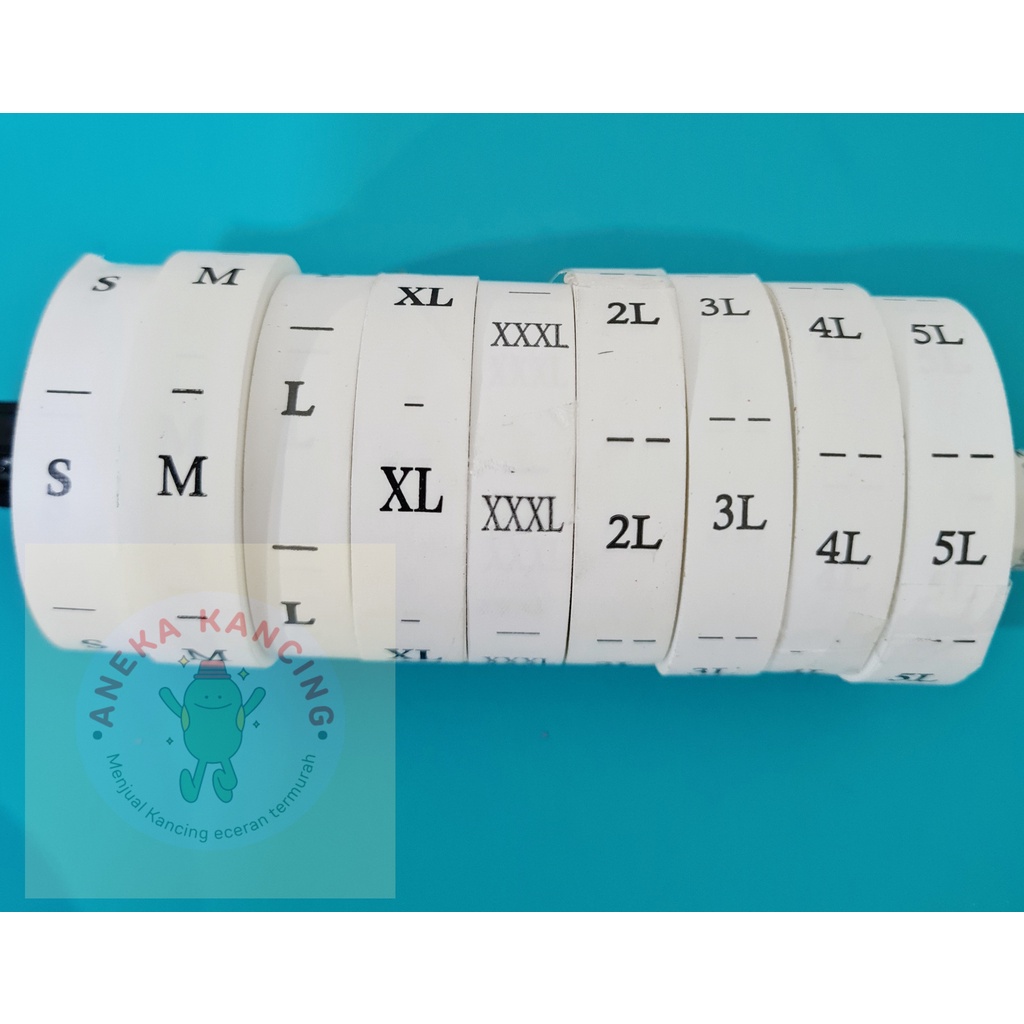 [1 Roll] Size Sablon Huruf dan Angka Komplit / Size Sablon HIGH QUALITY / Size Sablon Putih Huruf da
