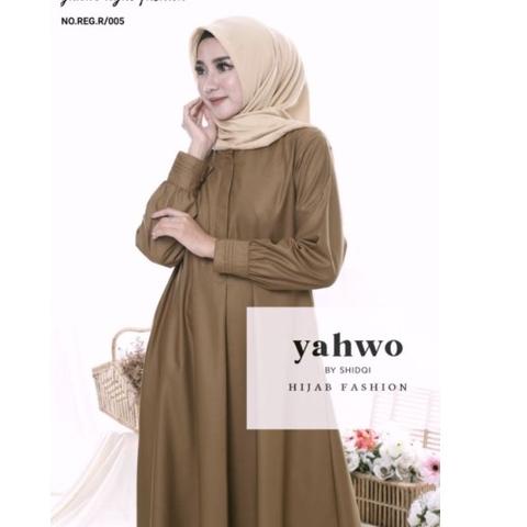 Model baru - baju pns pdh wanita/seragam kerja pns wanita/gamis katun toyobo/baju gamis pns pemda pd