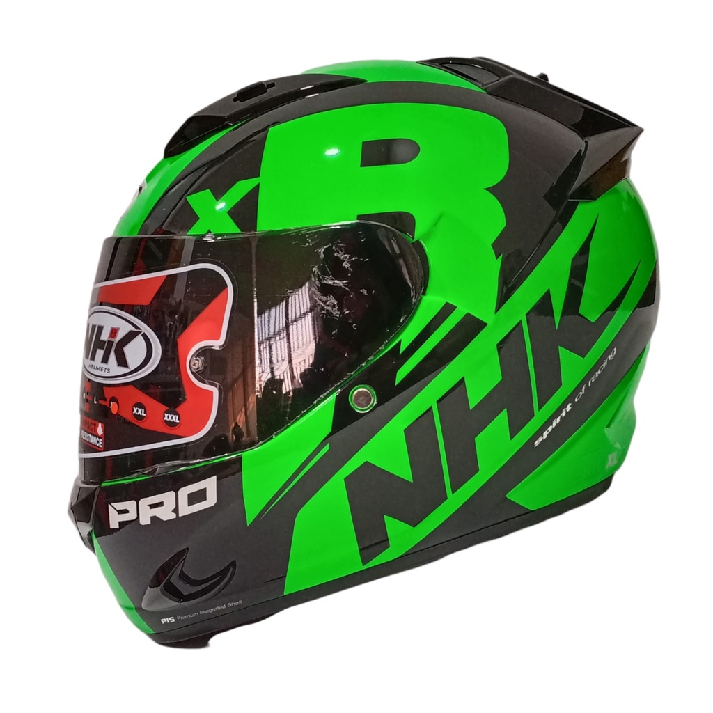 HELM FULL FACE NHK MOTIF RACE PRO ZR 650 GREEN FLO