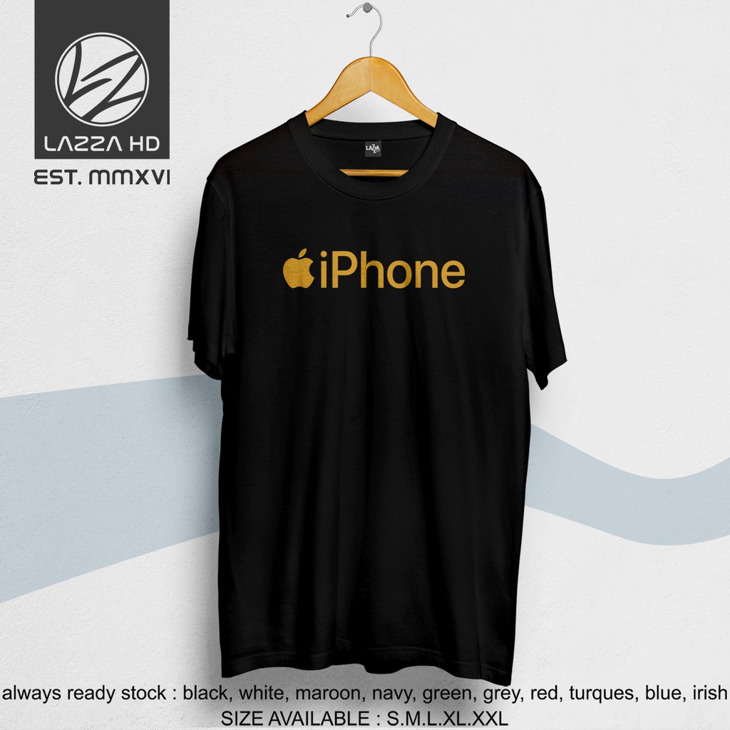 Kaos Baju Distro iphone apple logo simple Think Different Terlaris
